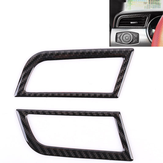 2 PCS Car Instrument Console Side Vent Decorative Sticker for Ford Mustang 2015-2020