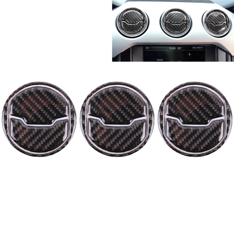 9 PCS Central Air Vents Cover Decorative Sticker Air Outlet Trim Ring for Ford Mustang 2015-2020