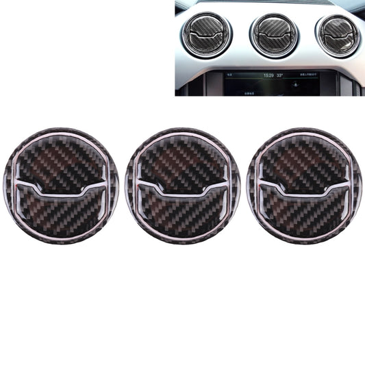 9 PCS Central Air Vents Cover Decorative Sticker Air Outlet Trim Ring for Ford Mustang 2015-2020