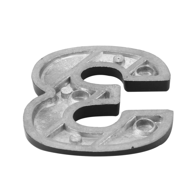 Car Vehicle Badge Emblem 3D Number One Self-adhesive Sticker Decal, Size: 3.6*4.5*0.5cm, 3, 4, 5, 6, 7, 8, 1, 2