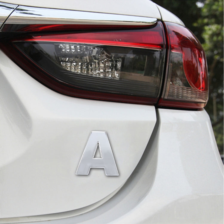 Car Vehicle Badge Emblem 3D English Letter Self-adhesive Sticker Decal, Size: 4.5*4.5*0.5cm, D, O, E, P, F, Q, G, R, H, S, I, T, A, J, U, Y, K, V, Z, L, W, B, M, X