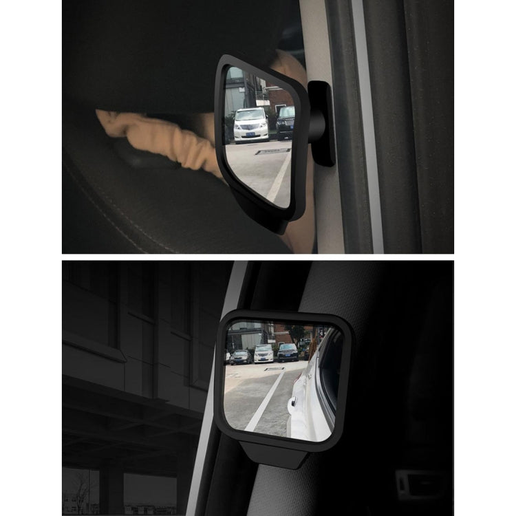 3R-2130 Car Truck Interior Adjustable Wide Angle Rear View Blind Spot Mirror, Size: 7*6.5*1cm