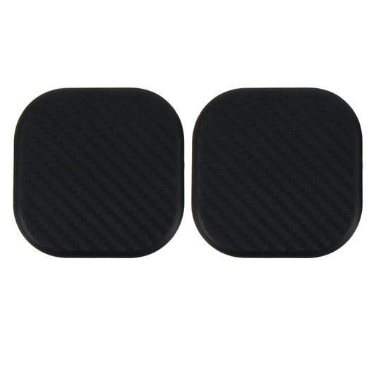 2 PCS Car Vehicle Carbon Fiber Texture Water Cup Pad Mat for Phone / GPS/ MP4/ MP3, Size: 6.5*6.5*0.3cm