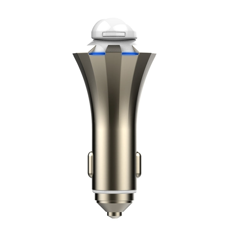 A8 3 in 1 Bluetooth Earphone & Safety Hammer & Car Charger, Support Hands-free Call & USB Quick Charger Function