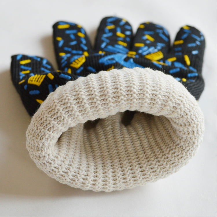 Silicone Cotton Microwave Kitchen Cooking Protective Gloves, High Temperature Resistance: 500 Degree C, Length: 32cm