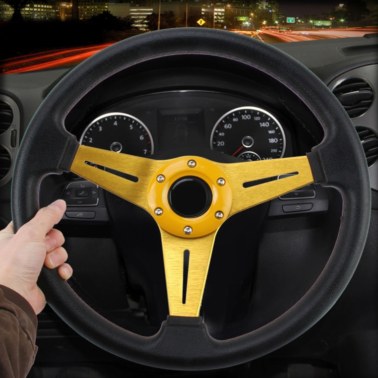 35cm PU Racing Sport Hand Wheel Car Modified Steering Wheel