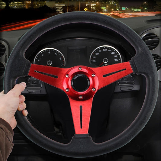 35cm PU Racing Sport Hand Wheel Car Modified Steering Wheel