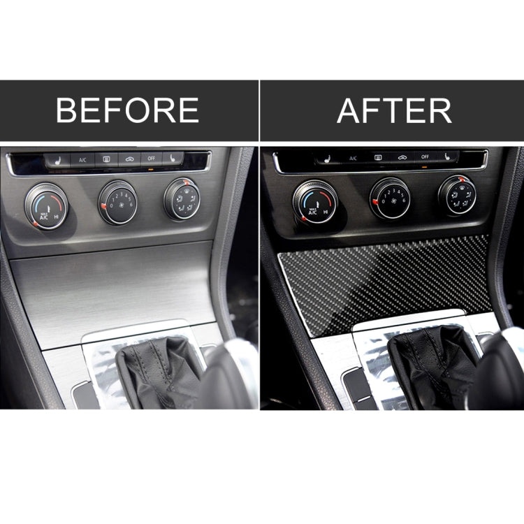 Car Carbon Fiber Cigarette Lighter Decorative Sticker for Volkswagen Golf 7 2013-2017