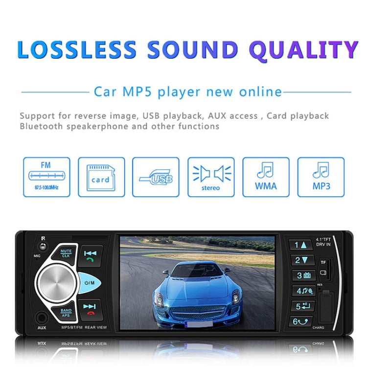 SWM-4022D HD 4.1 inch 12V Universal Car Radio Receiver MP5 Player, Support FM & Bluetooth & TF Card with Remote Control