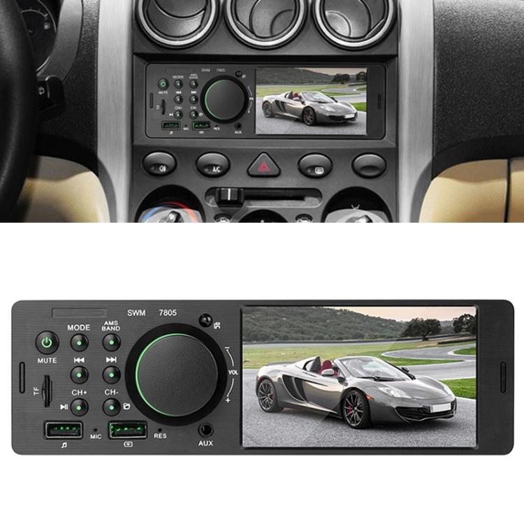 7805 4.1 inch Universal Car Radio Receiver MP5 Player, Support FM & Bluetooth & TF Card with Remote Control