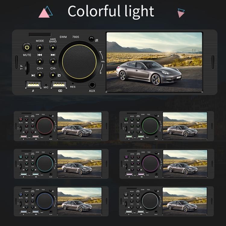 7805 4.1 inch Universal Car Radio Receiver MP5 Player, Support FM & Bluetooth & TF Card with Remote Control