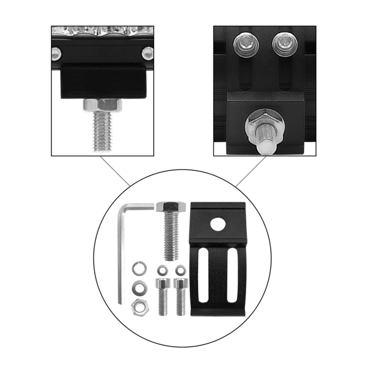 4 inch 18W 1800LM 4 Row LED Strip Light Working Refit Off-road Vehicle Lamp Roof Strip Light