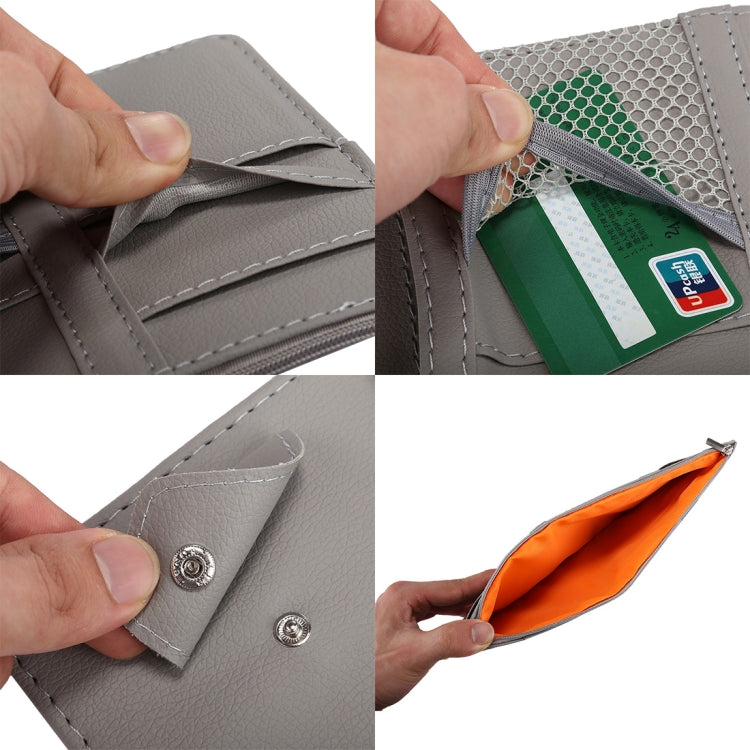 Car Sun Visor Board Paper Tissue Box CD Case Zipper Holder Card Bag Organizer