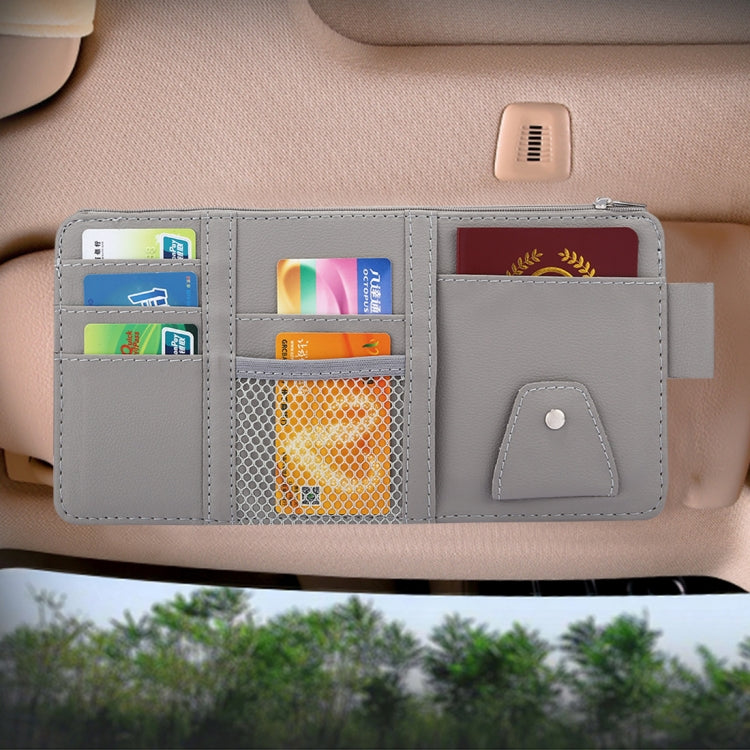 Car Sun Visor Board Paper Tissue Box CD Case Zipper Holder Card Bag Organizer