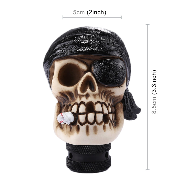 Pirate Skull Shaped Universal Vehicle Car Shifter Cover Manual Automatic Gear Shift Knob