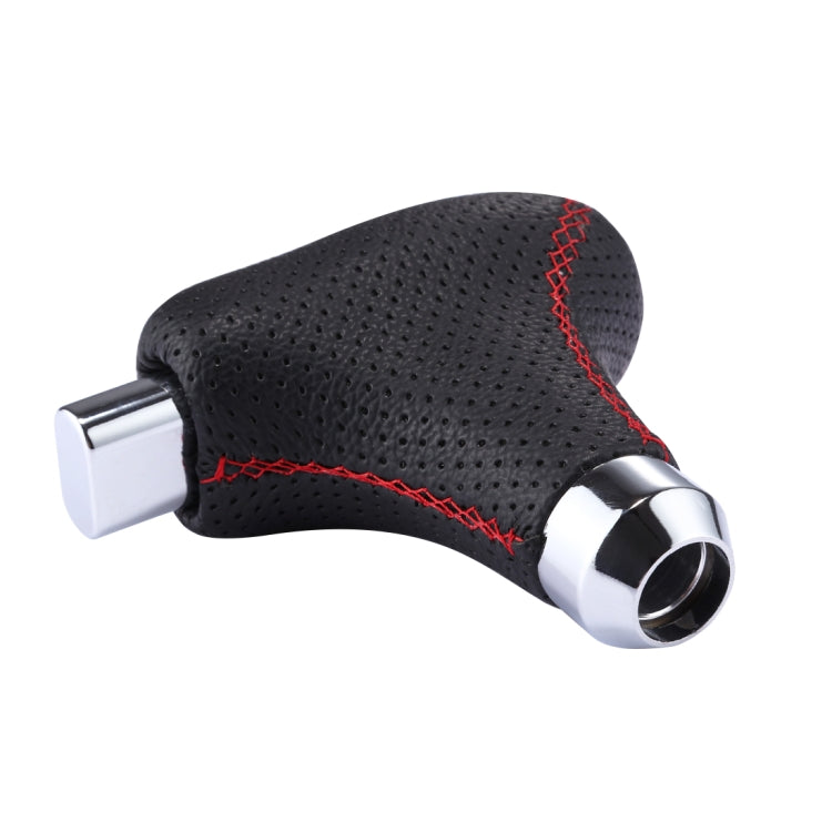 Universal Vehicle Car Black Leather Shifter Cover Manual Automatic Gear Shift Knob