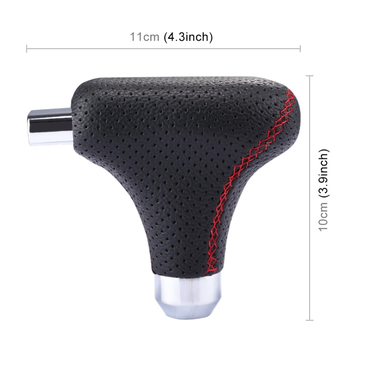 Universal Vehicle Car Black Leather Shifter Cover Manual Automatic Gear Shift Knob