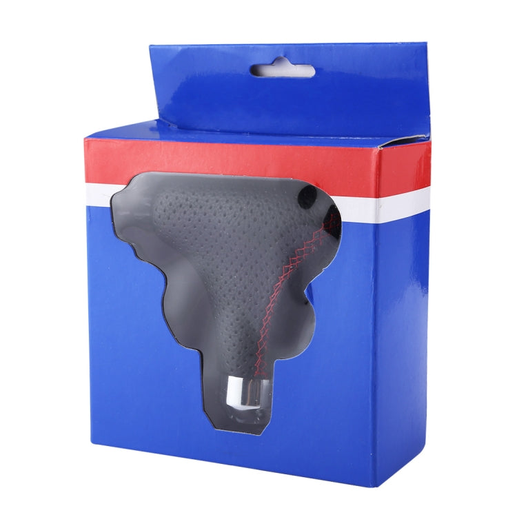 Universal Vehicle Car Black Leather Shifter Cover Manual Automatic Gear Shift Knob