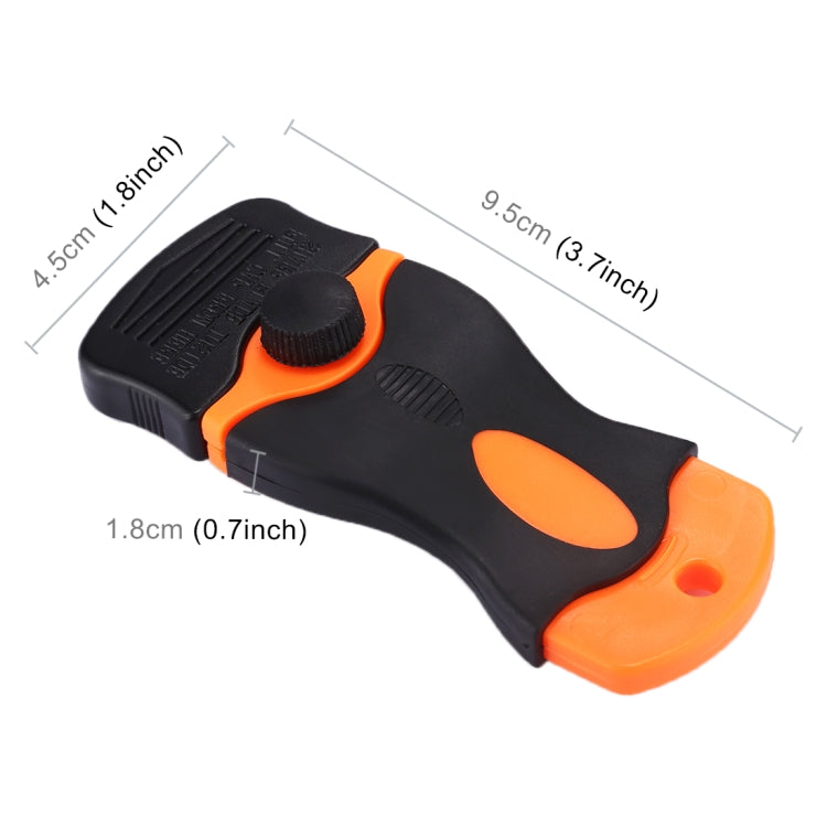 Car Auto Multi-function Cleaning Cutter Tool with Plastic Handle for Window Cleaning Wrapping Film