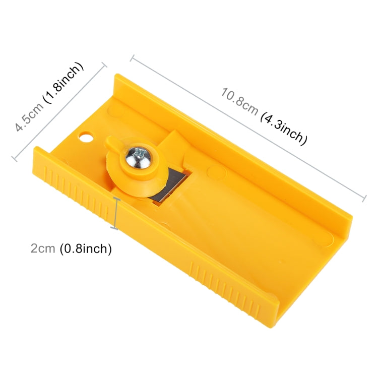 Car Vehicle Fiber Vinyl Film Sticker Wrap Safety Cutter Cutting Styling Wrap Tool(Yellow)