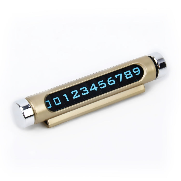 Hidden Rotatable Magnetic Phone Number Card Plate Temporary Parking Car Sticker