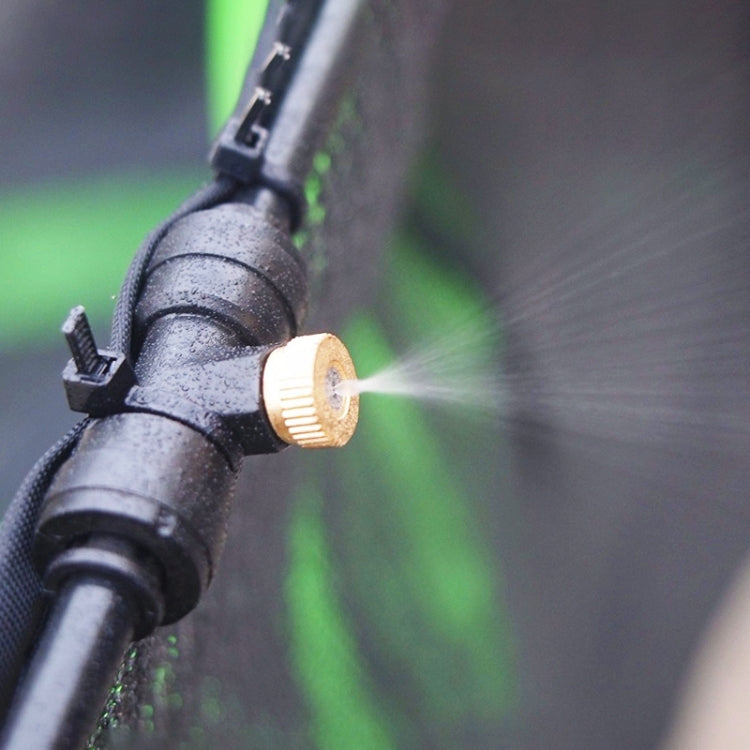 Outdoor Lawn Garden PE Hose Mist Watering Line Misting Cooling System with 21 x Mist Nozzles, Length: 15m