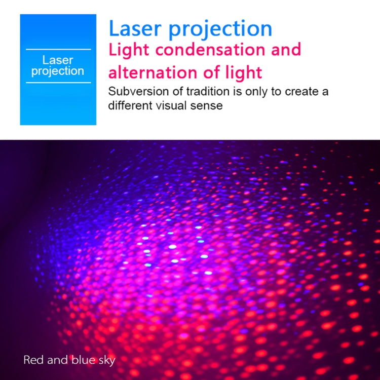 Car Roof Ceiling Decoration 5V Red Green LED Star Night Lights Projector Atmosphere Galaxy Lamp