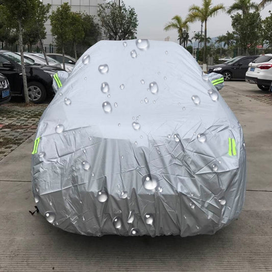 PEVA Anti-Dust Waterproof Sunproof SUV Car Cover with Warning Strips