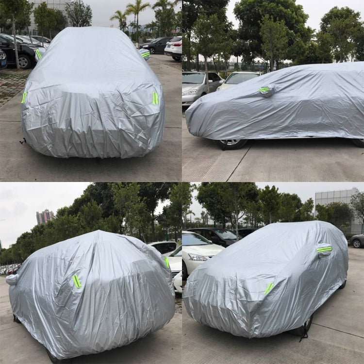 PEVA Anti-Dust Waterproof Sunproof SUV Car Cover with Warning Strips