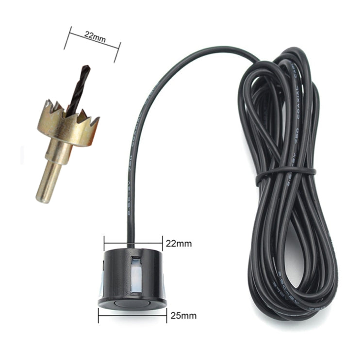 PZ-300-8 Car Parking Reversing Buzzer LED Monitor Parking Alarm Assistance System with 4*7m Front Sensors and 4*2.5m Rear Sensors