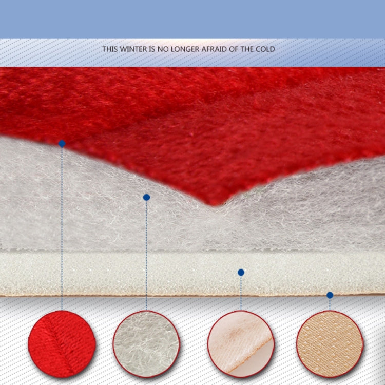 3 PCS / Set  Warm Car Seat Cover Cushion Five Seats Universal Two Front Row Seat Covers and One Back Row Seat Cover Car Non-slip Chair Pad Warm Car Mats No Back Plush Cushion