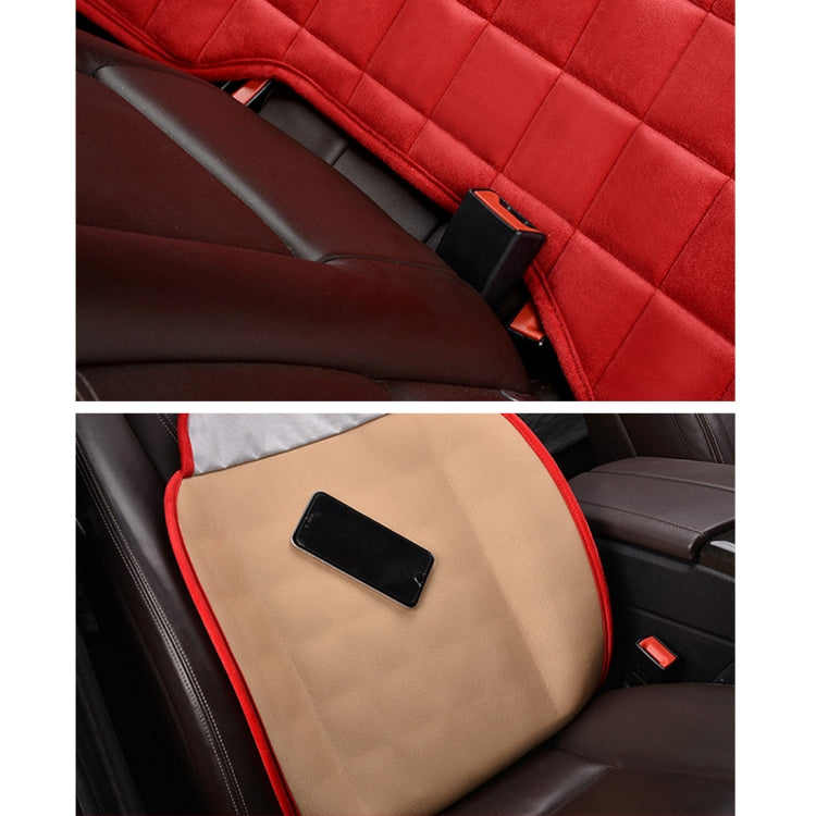 3 PCS / Set  Warm Car Seat Cover Cushion Five Seats Universal Two Front Row Seat Covers and One Back Row Seat Cover Car Non-slip Chair Pad Warm Car Mats No Back Plush Cushion