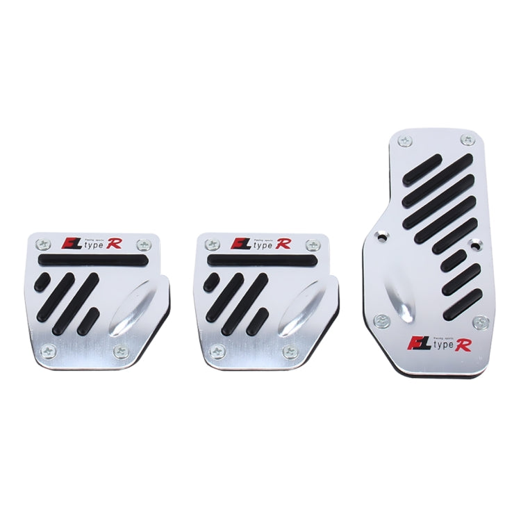 CS-321 3 in 1 Non-Slip Manual Car Truck Pedals Foot Brake Pad Cover Set