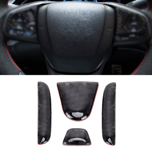4 in 1 Steering Wheel H Logo Trim Decal Sticker for Honda Civic 10th Gen 2016-2019, H Logo Trim