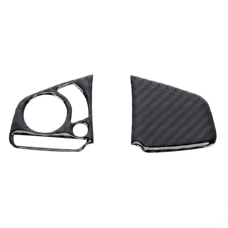 2 in 1 Carbon Fiber Steering Wheel Button Trim Interior DIY Sticker for Honda Civic 10th Gen 2016-2019(General)