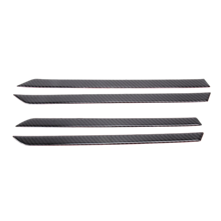 Carbon Fiber 3D Interior Door Trim Decals DIY Decorative Sticker for Honda Civic 10th Gen 2016-2019