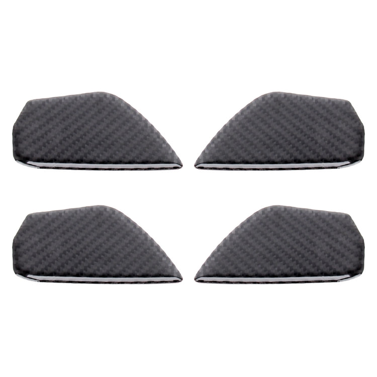 Carbon Fiber Inner Door Handle Bowl Cover Trim Decals Decorative Sticker for Honda Civic 10th Gen