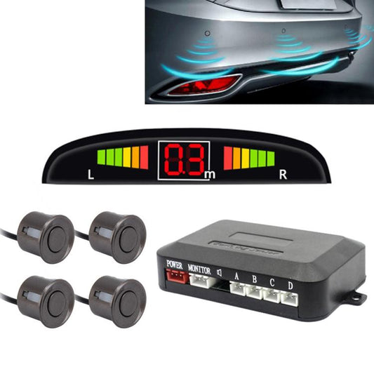 Car Buzzer Reverse Backup Radar System - Premium Quality 4 Parking Sensors Car Reverse Backup Radar System with LCD Display