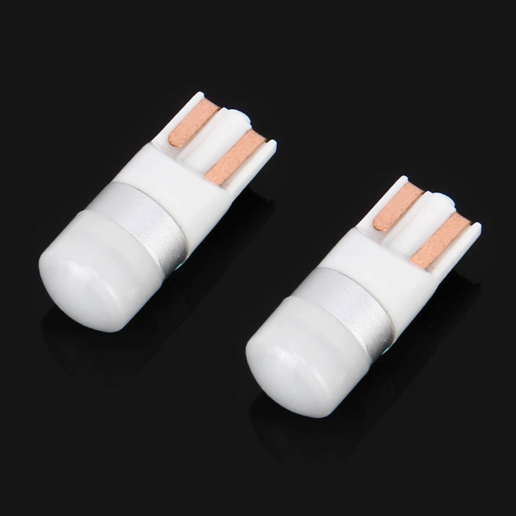 2 PCS T10/W5W/194/501/168 1W 70LM 6000K White LED Bulb Car Reading Lamp Clearance Light, DC 12V