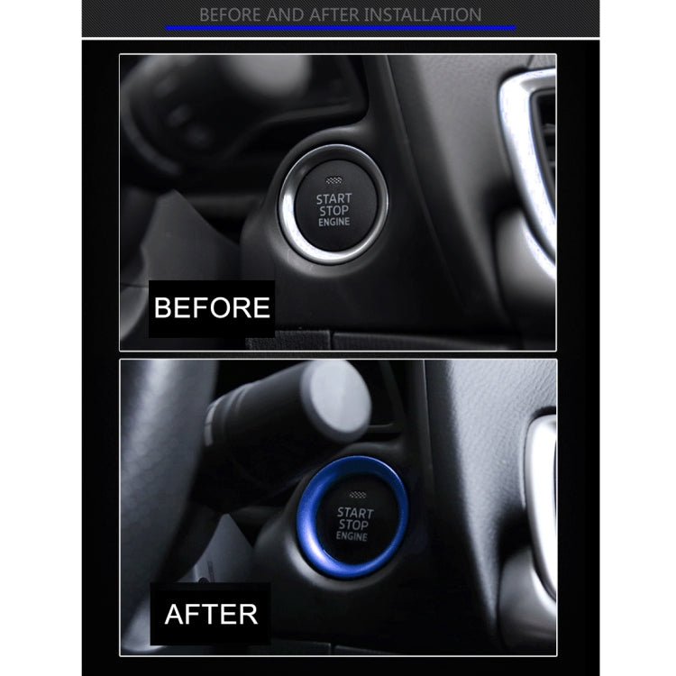 Car Engine Start Key Push Button Ring Trim Aluminum Alloy Sticker Decoration for Mazda