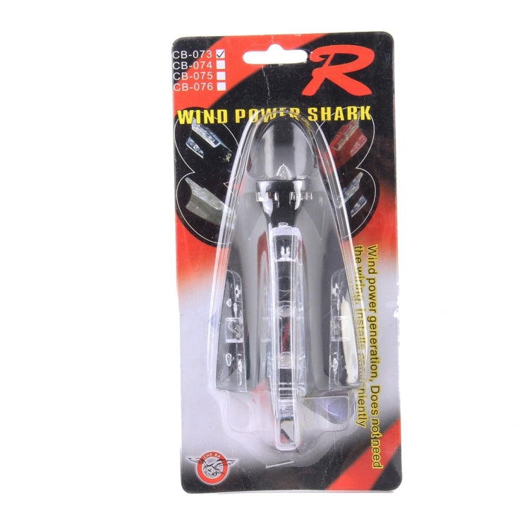 CB-073 Colorful Warning Light Wind Power Shark Fin Antenna Car Decoration