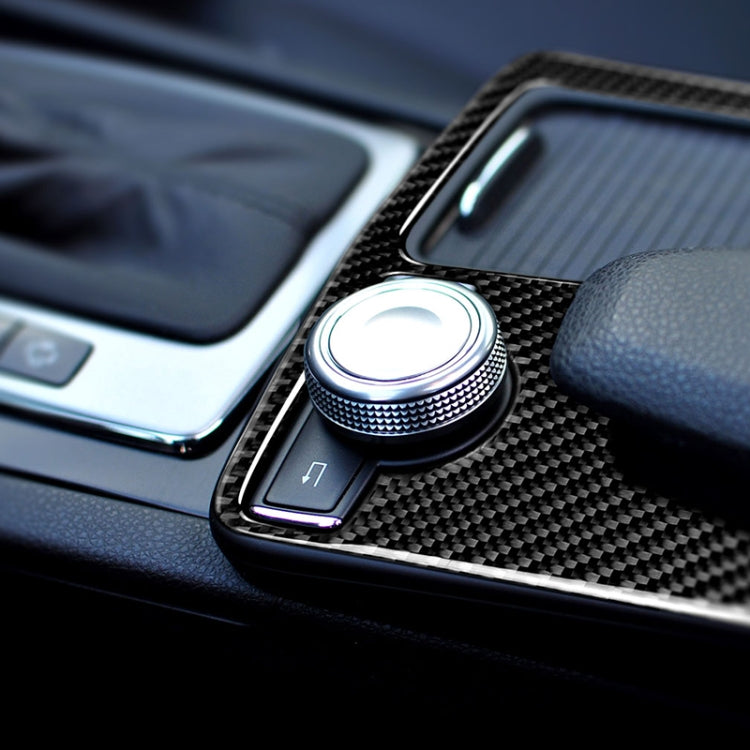 Car Carbon Fiber Right Drive Gear Position Panel Decorative Sticker for Mercedes-Benz W204 2007-2013 / W212 2010-2012