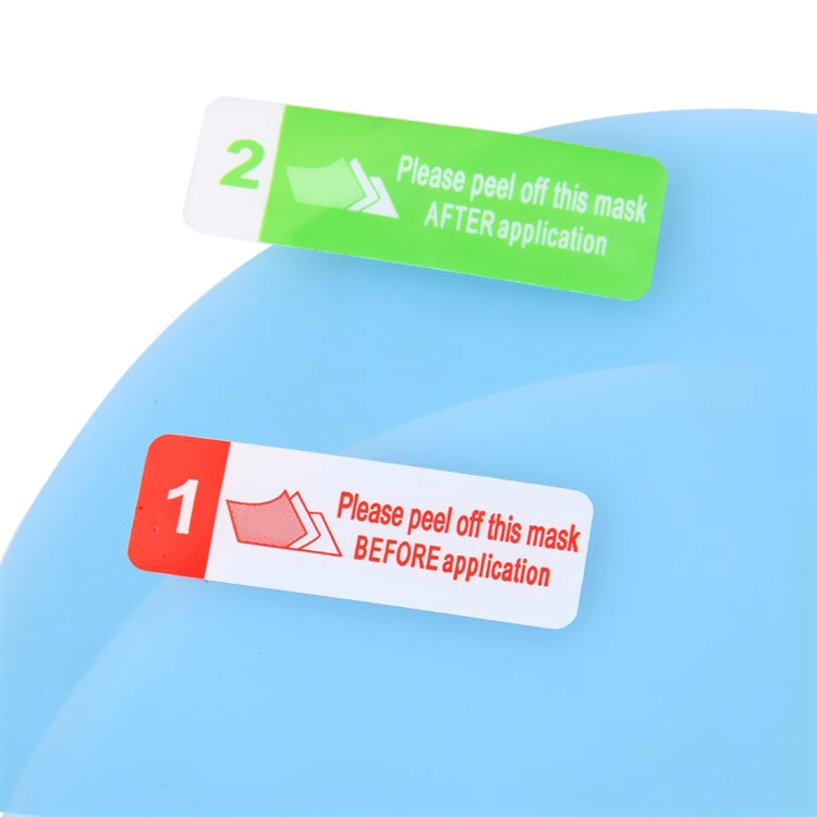 Car Oval PET Rearview Mirror Protective Window Clear Anti-fog Waterproof Rain Shield Film, Size:10x15cm