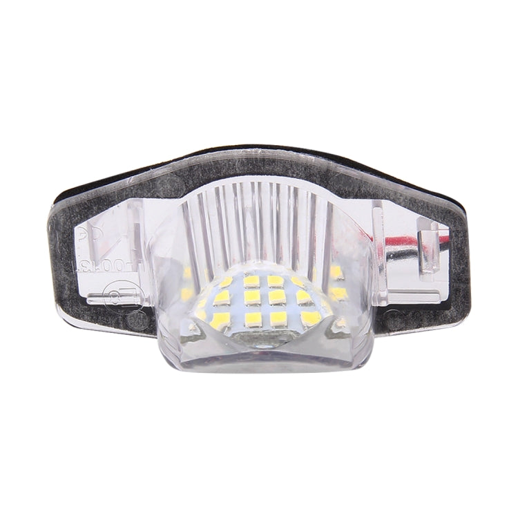 2 PCS DC 12V 2W 120LM 6000K LED License Plate Light 18-SMD 3528 Bulbs Lamps for Honda JAZZ(FIT) 02-17, Odyssay 08-17, Stream 01-05, CR-V 07-17