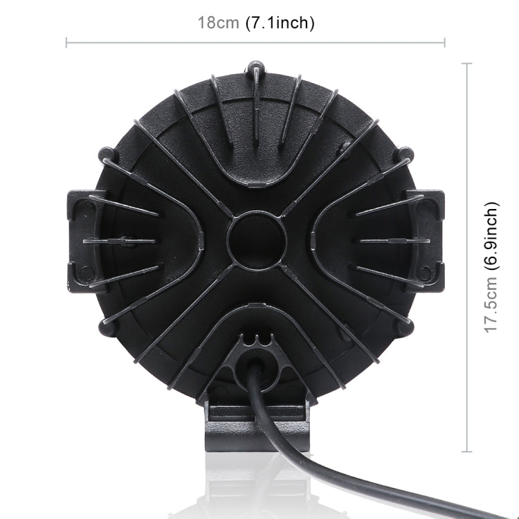 2 PCS 51W 3500LM 6500K White Light  17 LED Waterproof Car Boat Marine Work Lights Spotlight LED Bulbs, 30 Degrees Adjustable, DC 10-30V