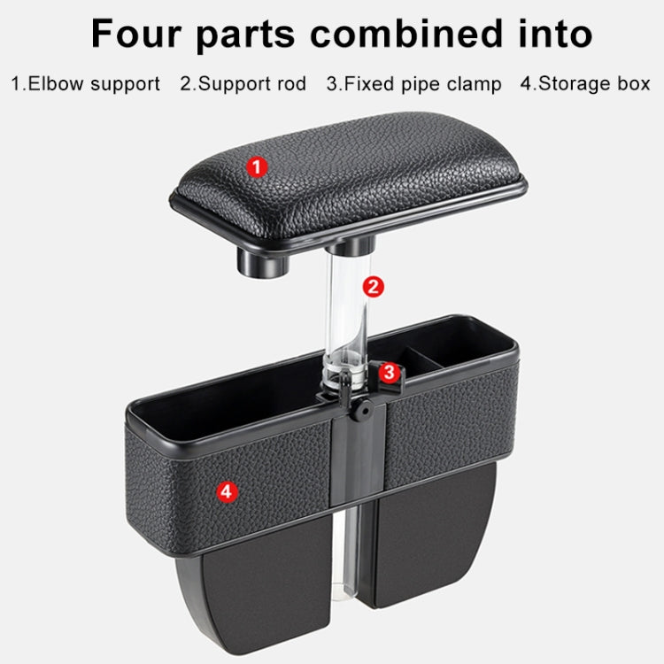 Universal Car Multi-functional Console Side Pocket Seat Gap Side Storage Box with Elbow Support Pad