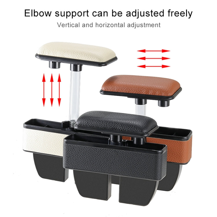 Universal Car Multi-functional Console Side Pocket Seat Gap Side Storage Box with Elbow Support Pad