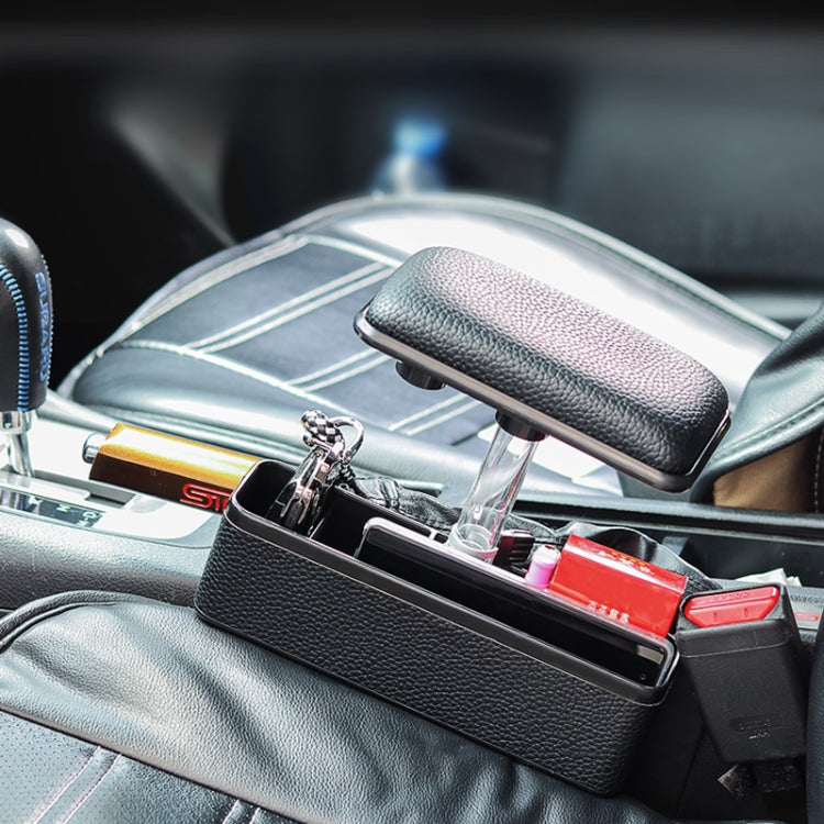 Universal Car Multi-functional Console Side Pocket Seat Gap Side Storage Box with Elbow Support Pad