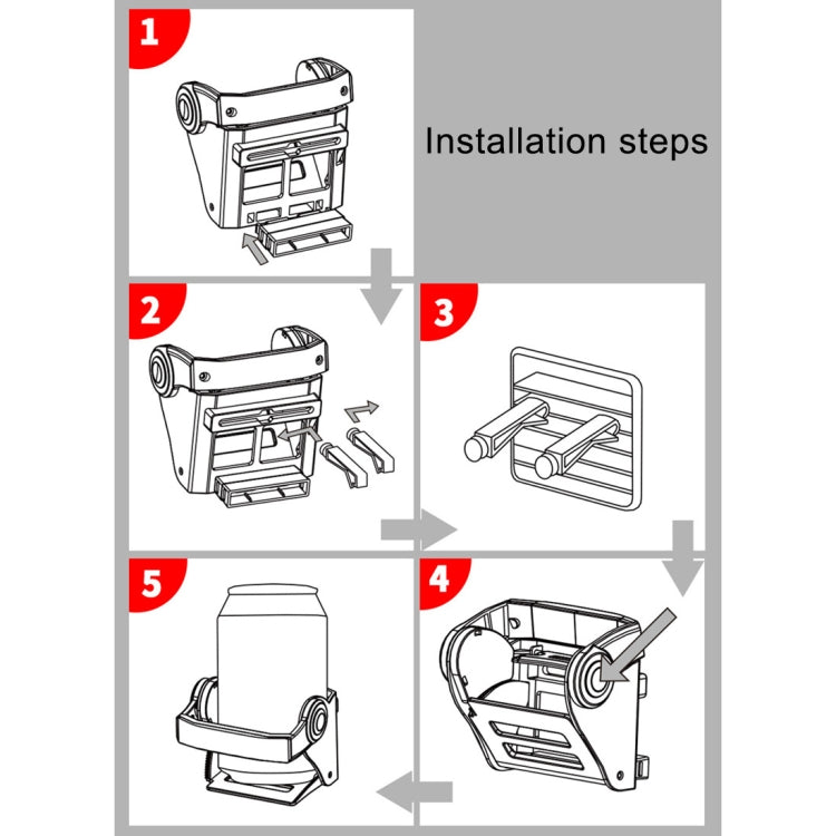 3R-2141 Car Auto Universal Air Outlet Hanging Cup Holder Drink Holder