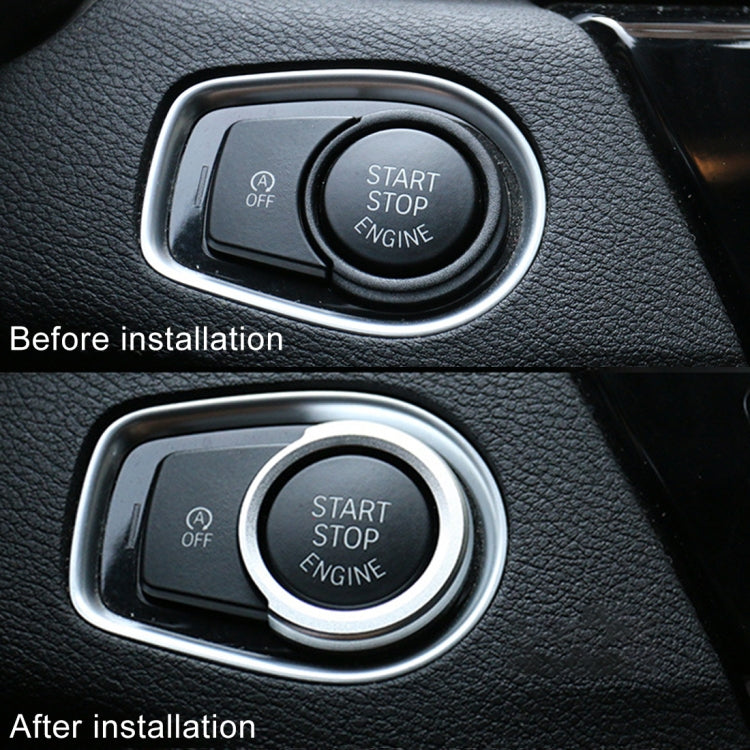 Car Engine Start Key Push Button Ring Trim Aluminum Alloy Sticker Decoration for BMW